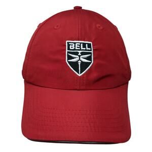 Bell Helicopters Strapback Baseball Cap Red OS Embroidered 6 Panel Core365